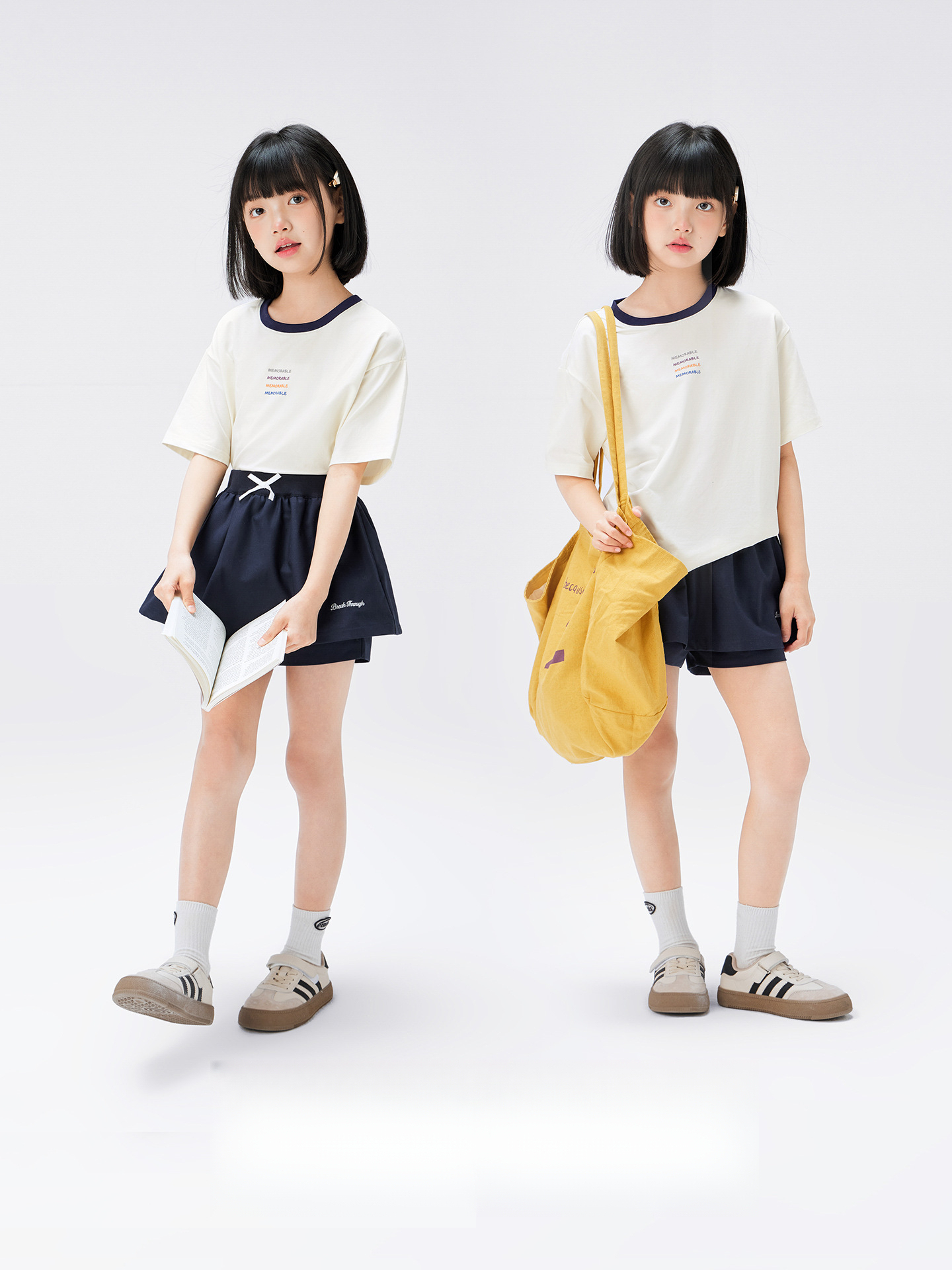 女童夏季假兩件花苞裙