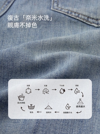 女童夏季牛仔中褲