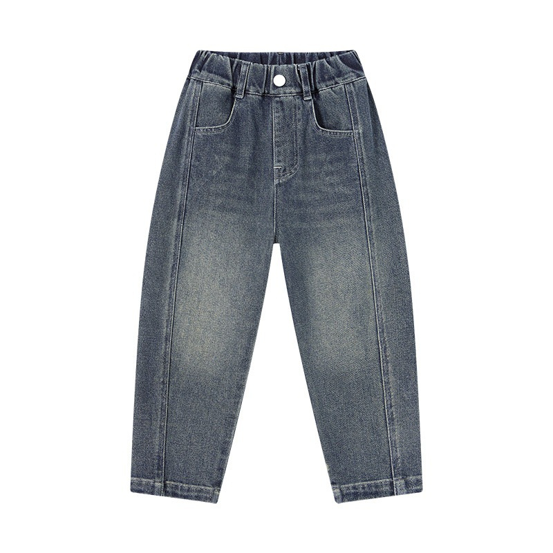 春季男童數字洋氣百搭休閑長褲