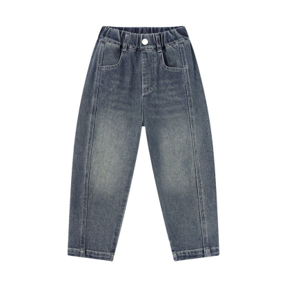 春季男童數字洋氣百搭休閑長褲