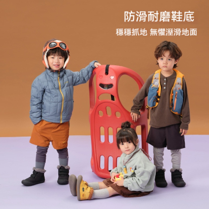 兒童軟底魔術貼雪地靴