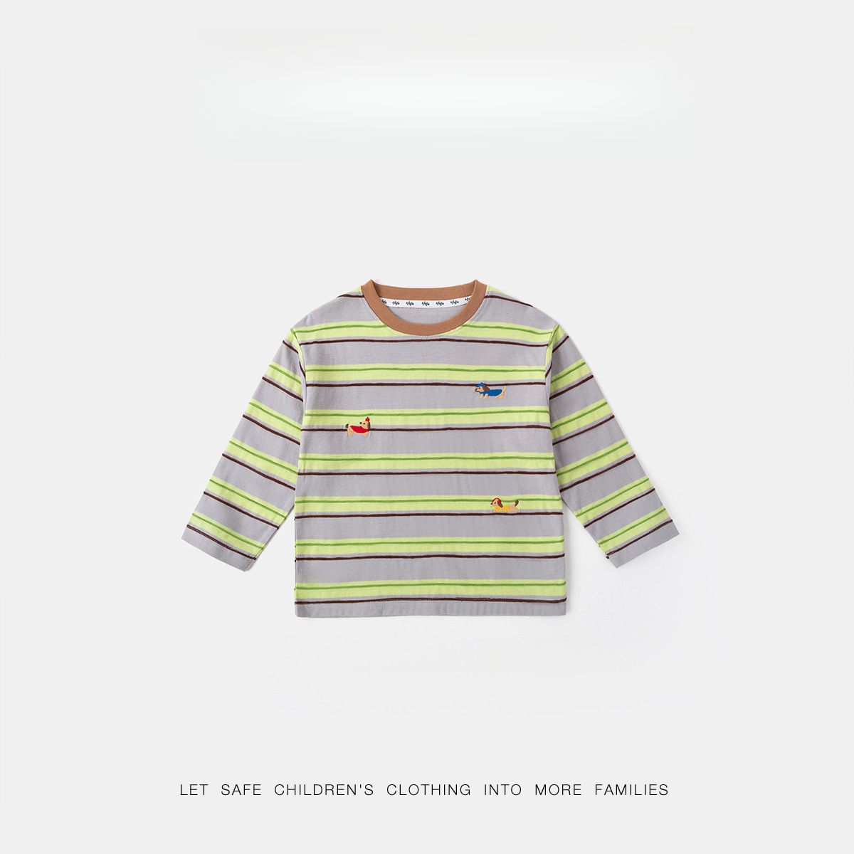 春季童裝長袖條紋T賉
