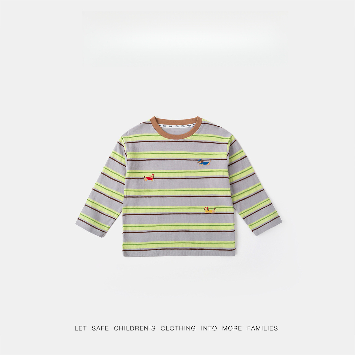 春季童裝長袖條紋T賉