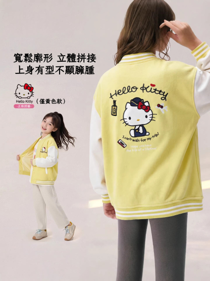 春季女童卡通棒球服