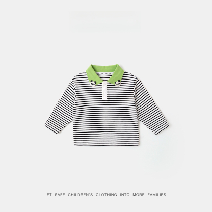 兒童POLO領長袖T恤