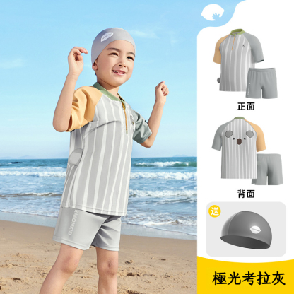 兒童短袖分體中小童泳衣