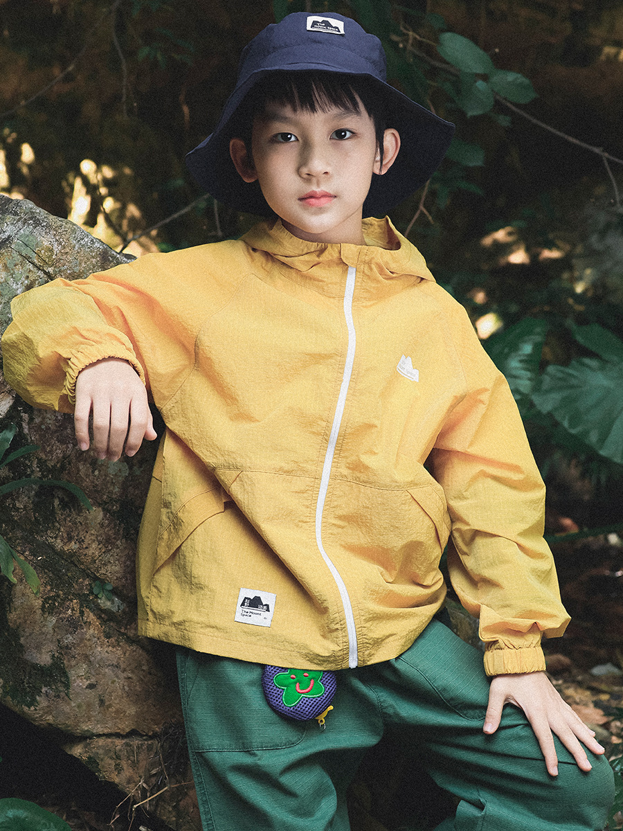 兒童春季戶外防風速乾軟殼衝鋒衣外套