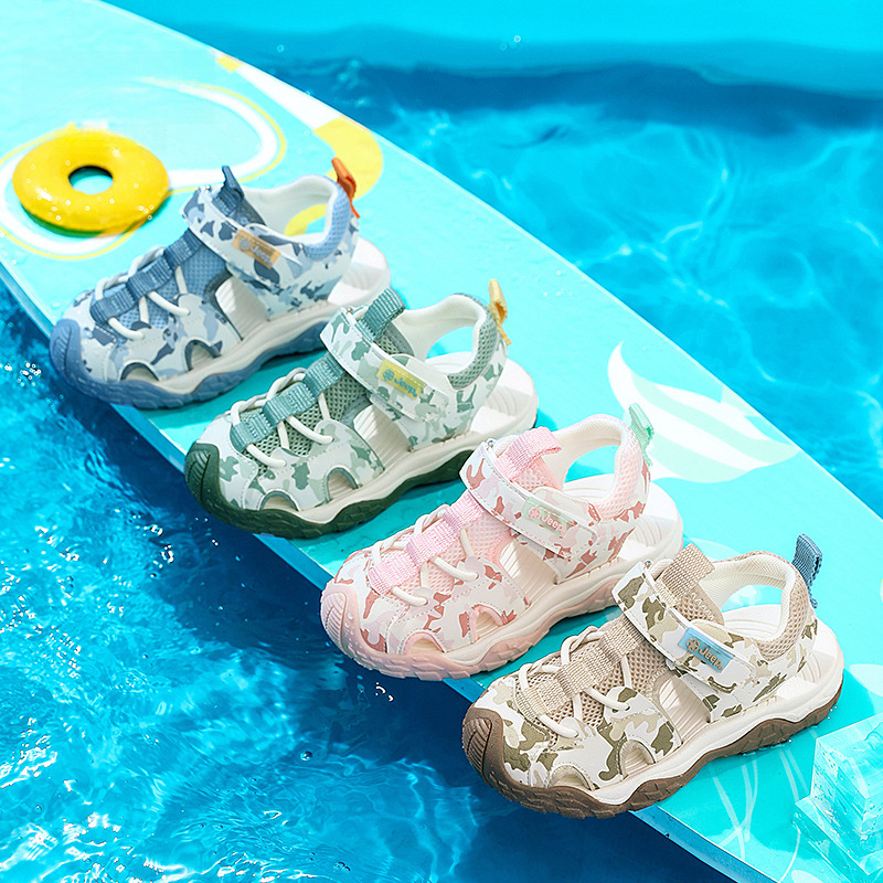 兒童夏季包頭軟底學步涼鞋