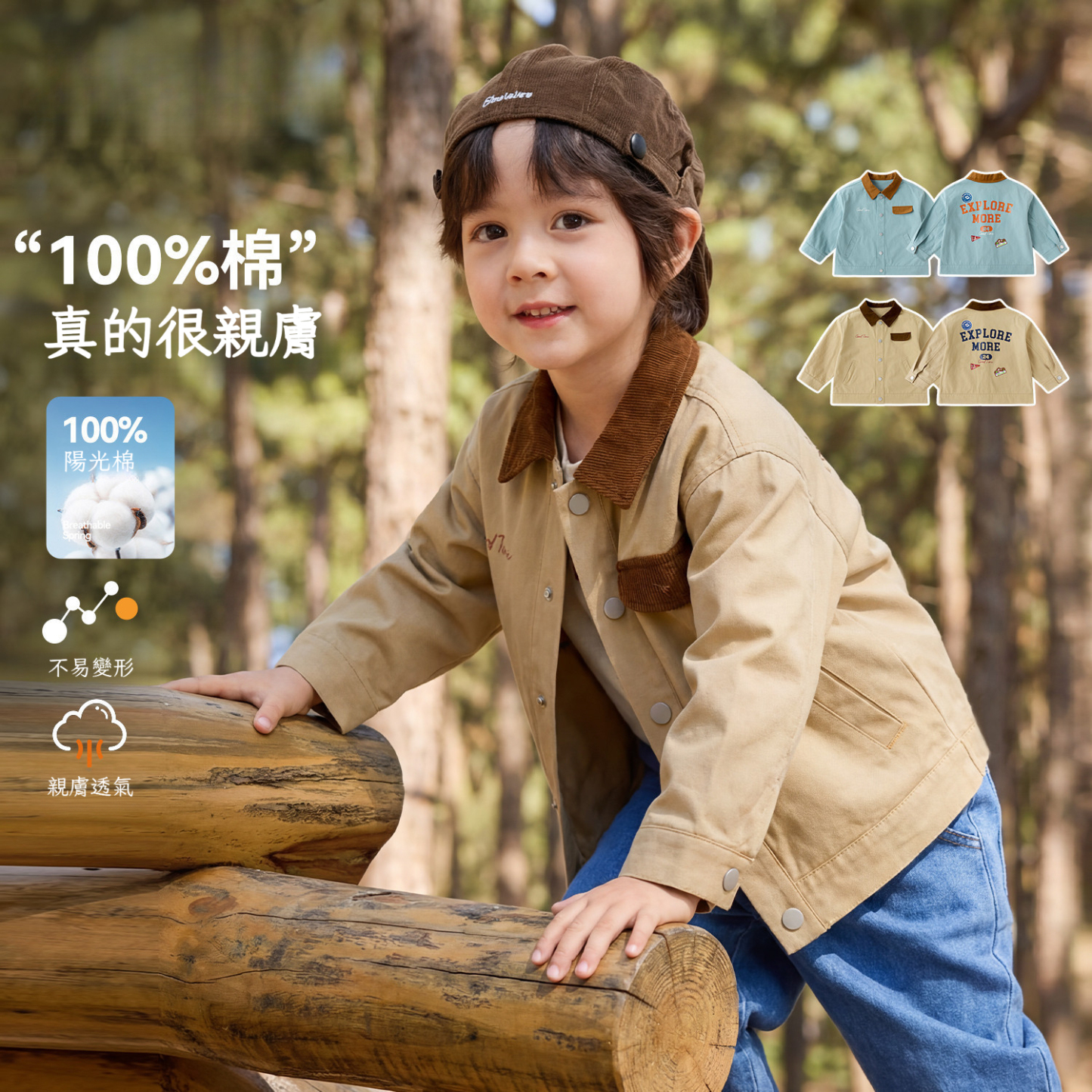 春季男童巴恩風夾克