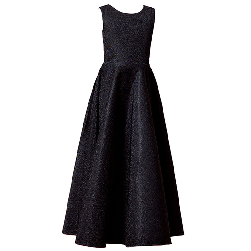 黑色無袖晚禮服