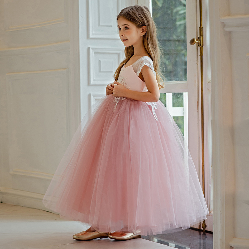 女童洋氣蓬蓬蝴蝶公主裙