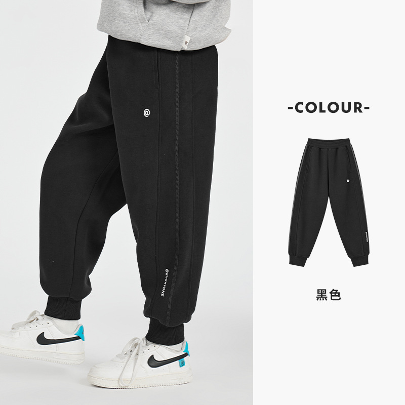 男童休閑衛褲校園跑步褲