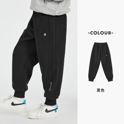 男童休閑衛褲校園跑步褲