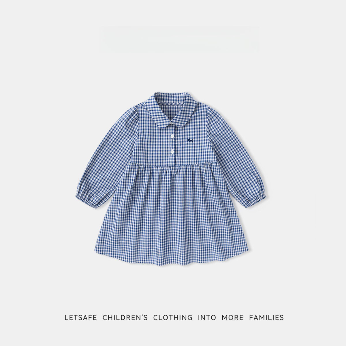 春季女童潮新款純棉連衣裙襯衫裙