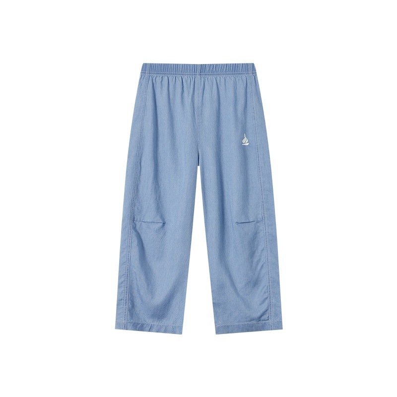 男童夏季天絲仿牛仔彎刀褲