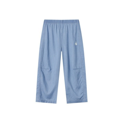 男童夏季天絲仿牛仔彎刀褲