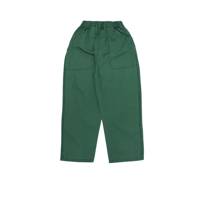 男童春季戶外防風直筒工裝運動長褲