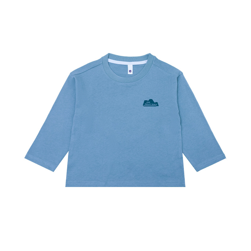 女童春季純棉圓領長袖柔軟打底衫T恤