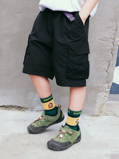 兒童山系個性大口袋短褲