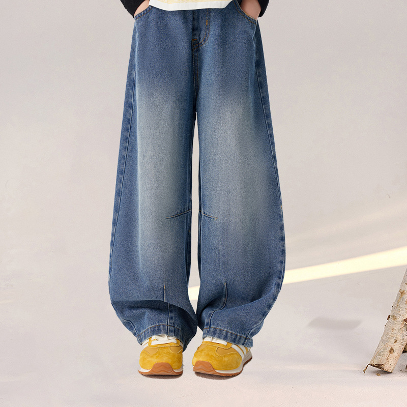 春秋款兒童長袖圓領上衣打底衫