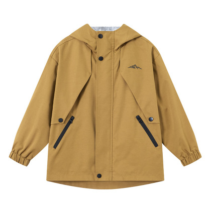 春秋兒童戶外登山服防風薄絨外套