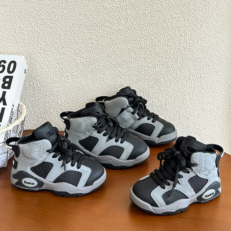 韓版兒童高幫運動鞋