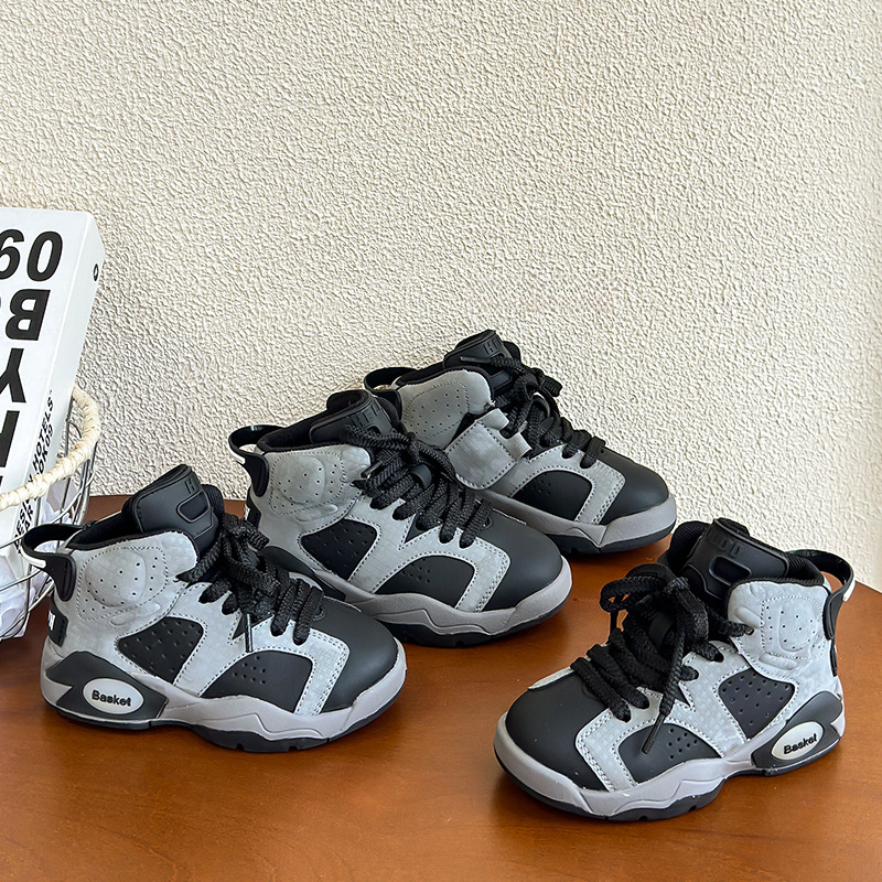 韓版兒童高幫運動鞋