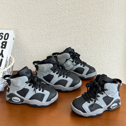 韓版兒童高幫運動鞋