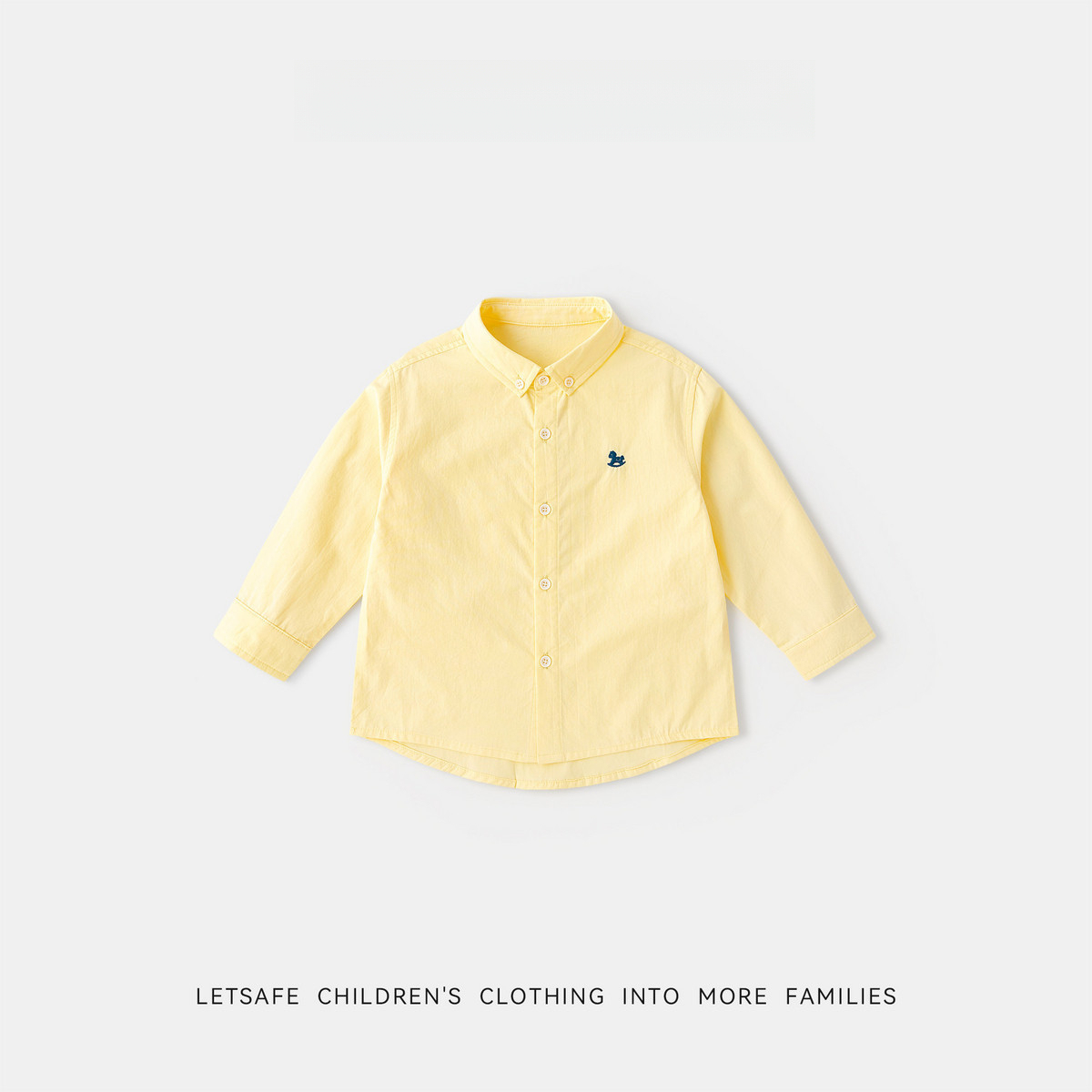 女童春秋元氣學院風襯衫