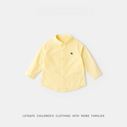 女童春秋元氣學院風襯衫