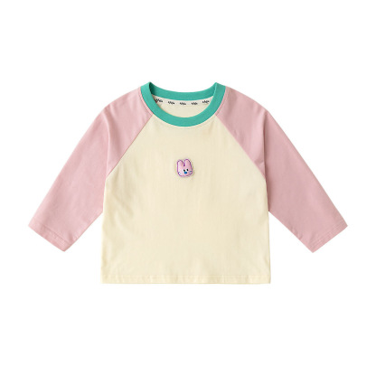 兒童春季彩虹7A抗菌打底衫長袖T恤