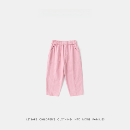春季兒童純棉休閒褲