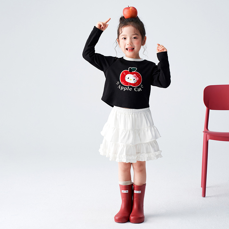 春季女童加厚長袖T恤