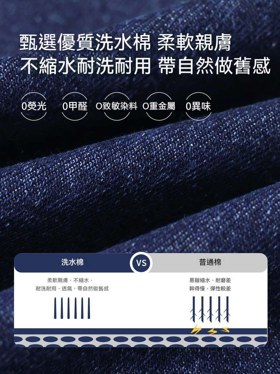 兒童春季復古工裝水洗直筒牛仔褲