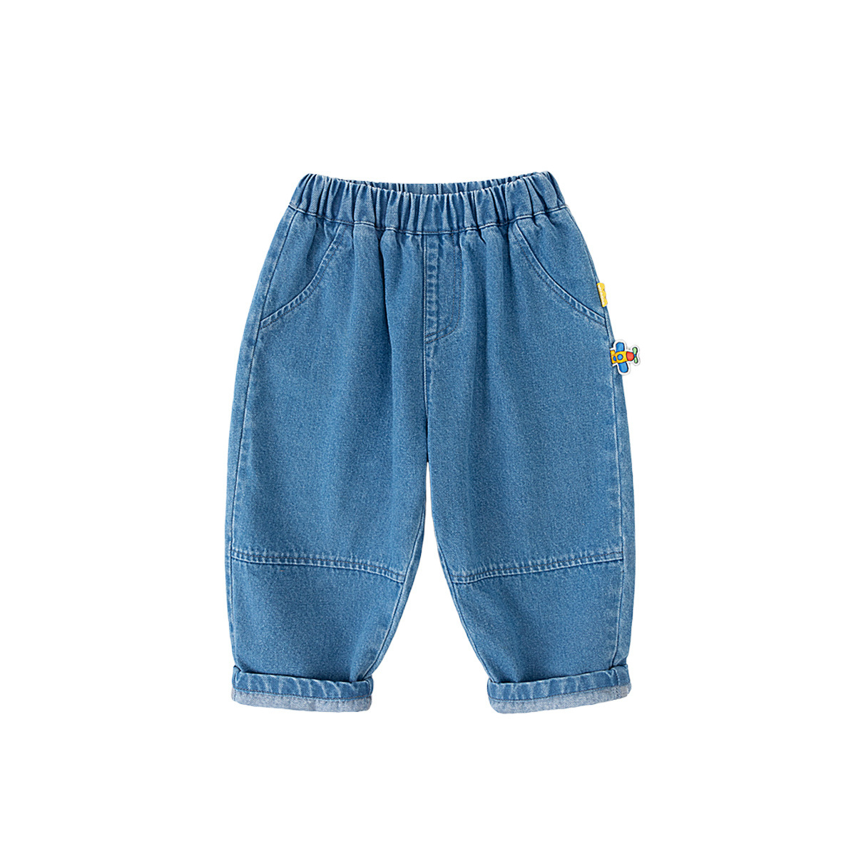 兒童秋季軟牛仔褲子