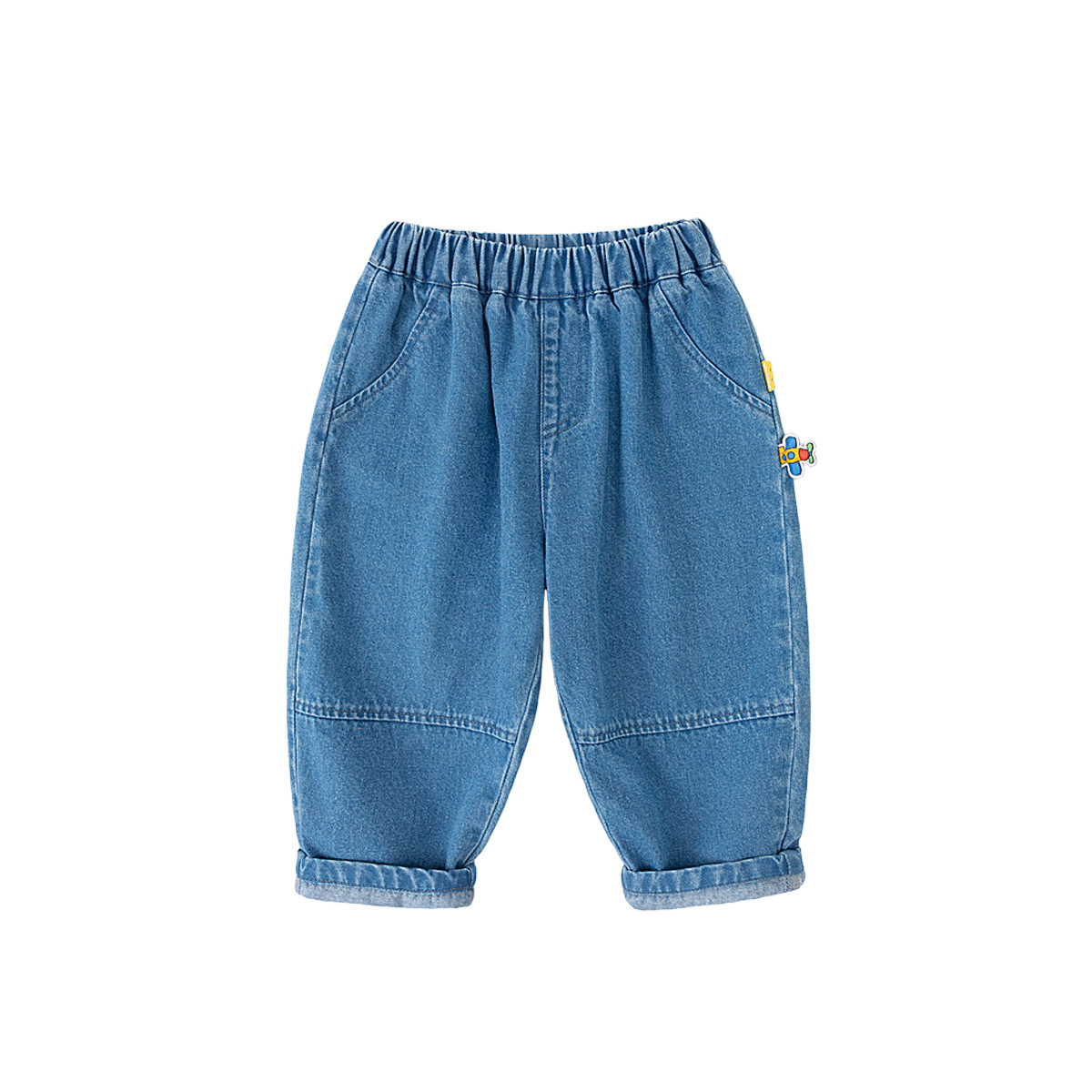 兒童秋季軟牛仔褲子