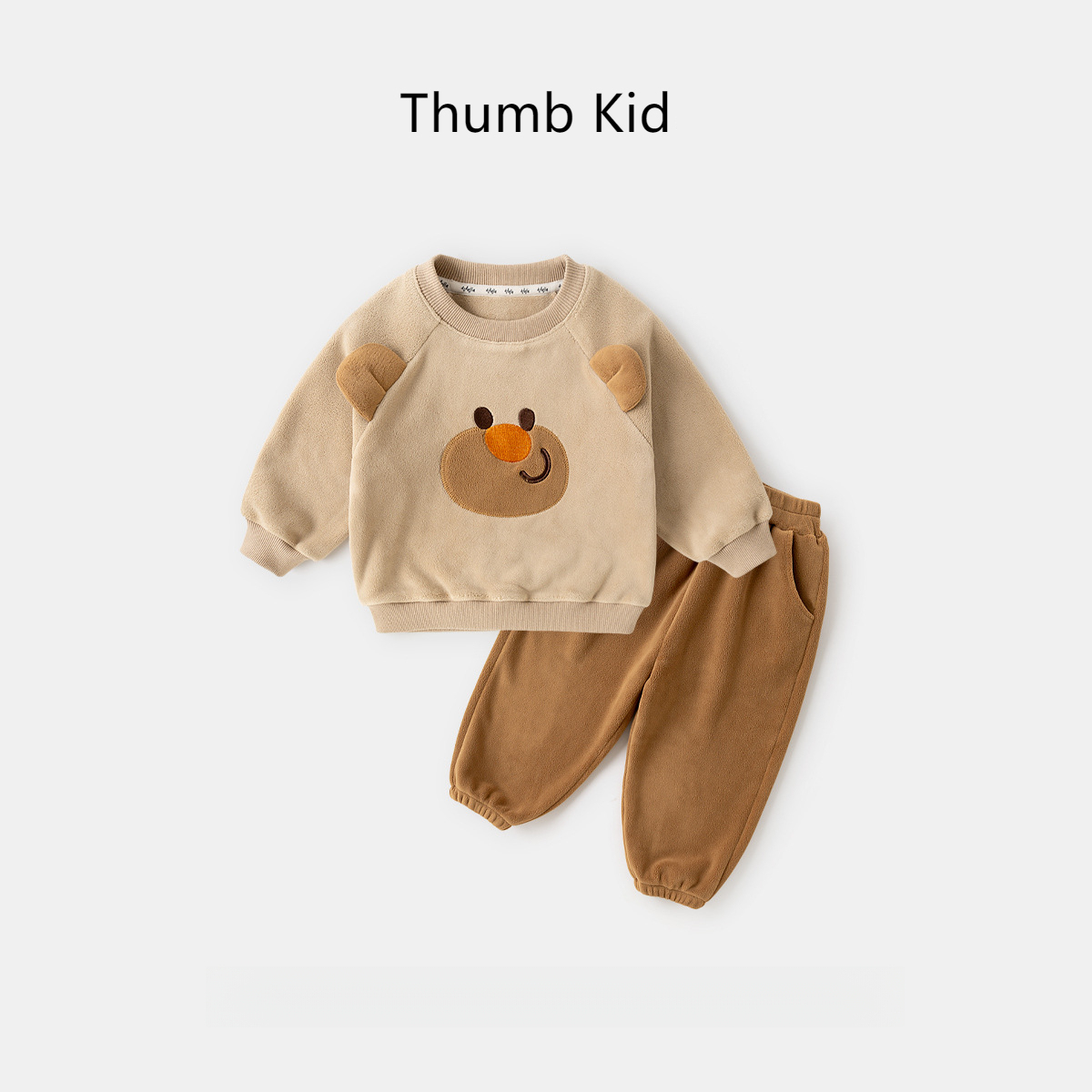 立體小耳朵冬裝衛衣兩件套