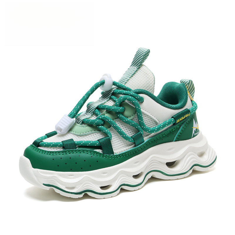 兒童春季透氣中大童跑步鞋