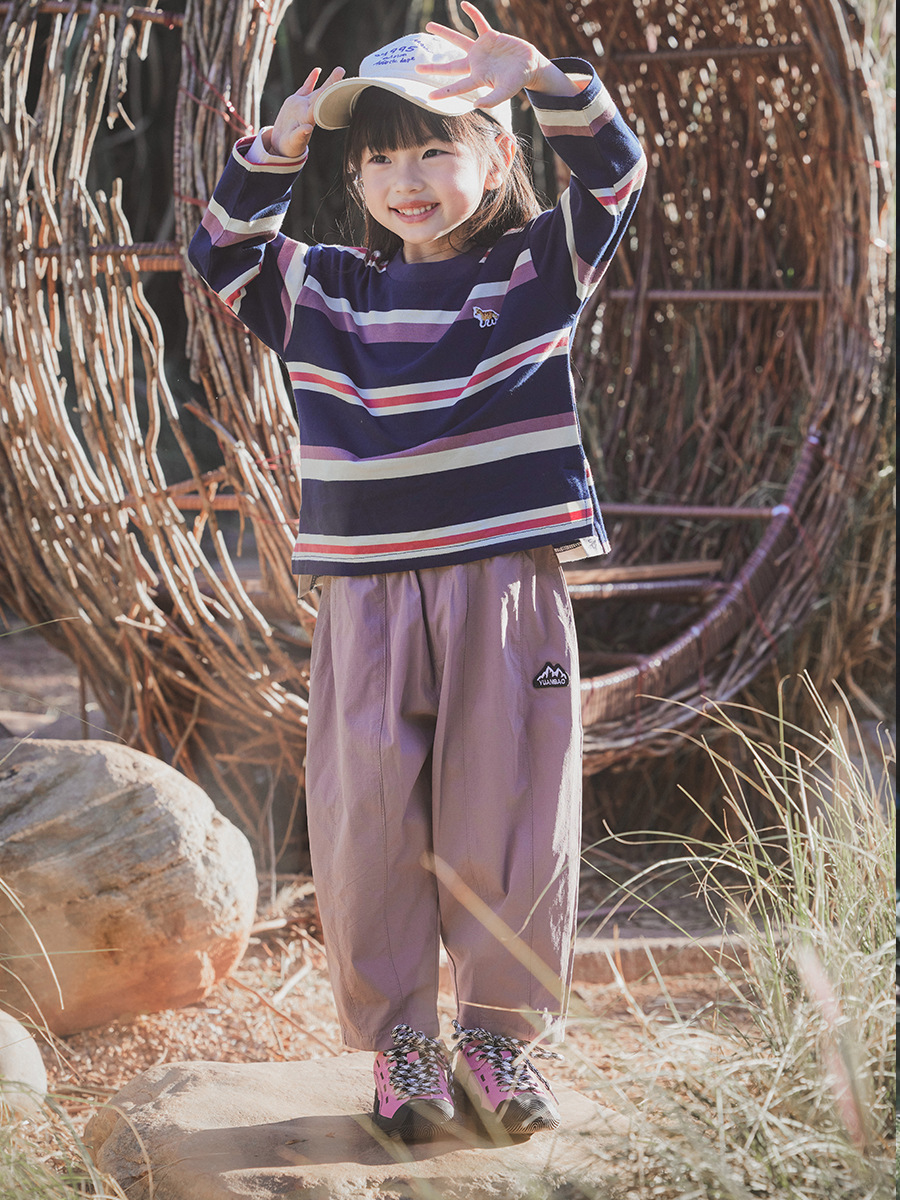 兒童戶外涼感速乾長褲休閒褲防水