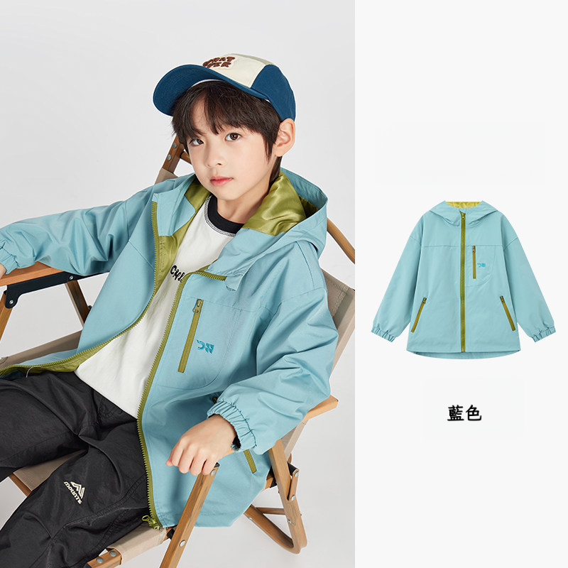 春裝新款男童防潑水戶外外套
