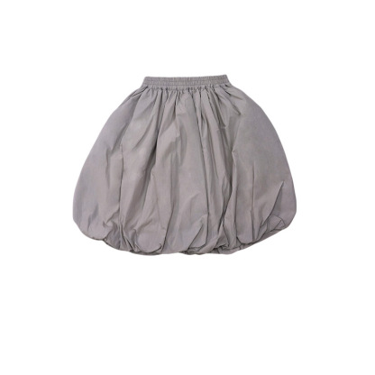 女童春季鬆緊腰花苞半身裙