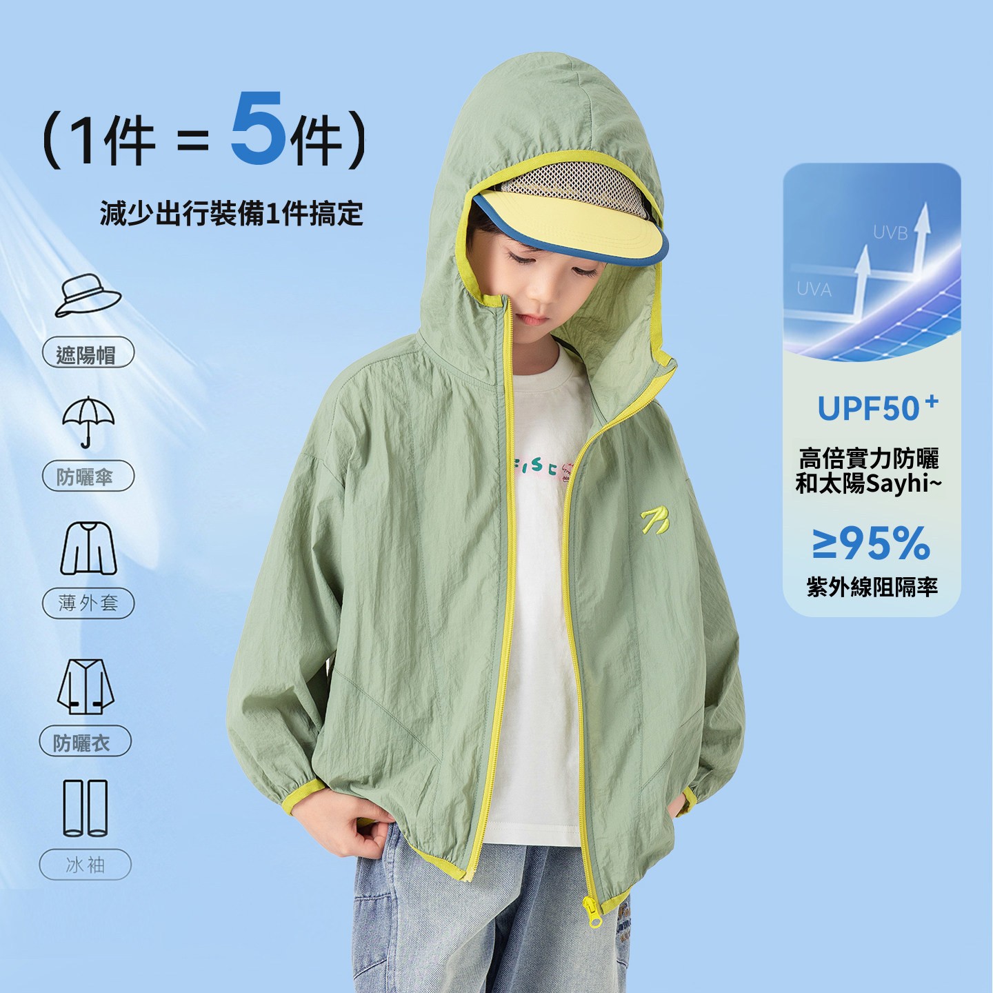 男童夏季休閒運動防曬服