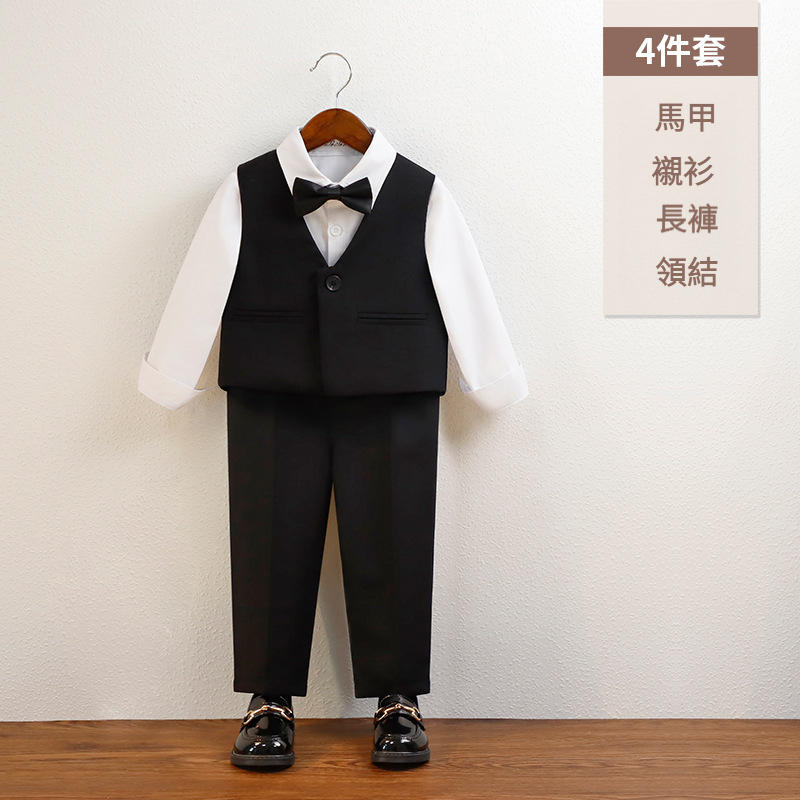 兒童新款春季英倫馬甲套裝