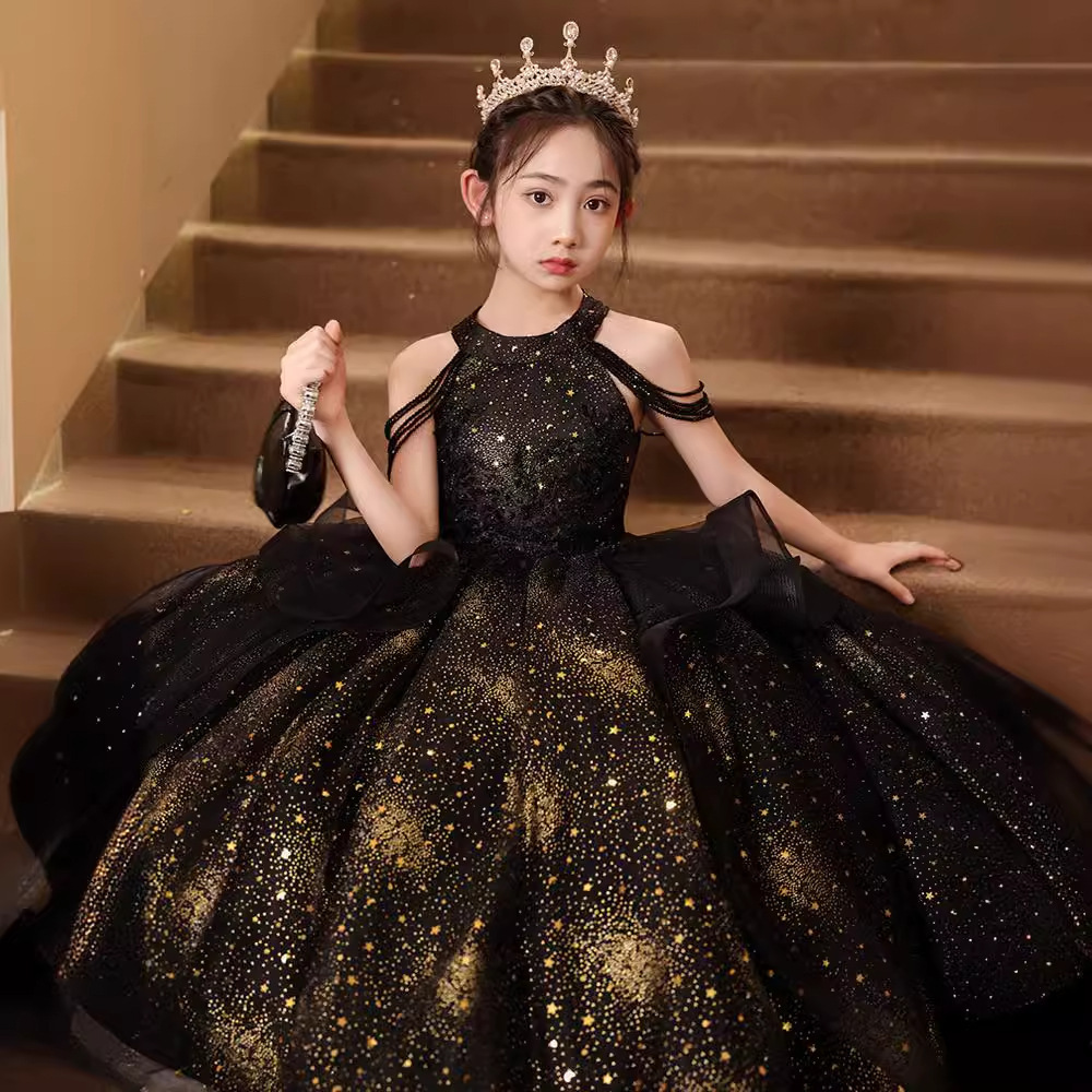 女童晚禮服閃耀演出服