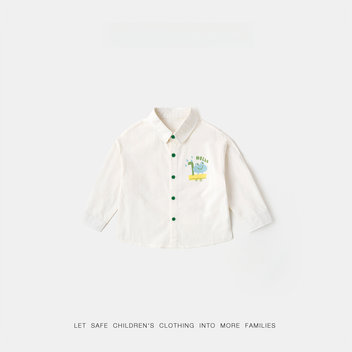 兒童純棉卡通襯衫