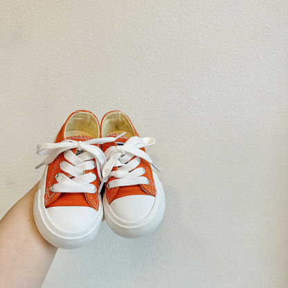 韓版糖果色兒童春秋帆布鞋