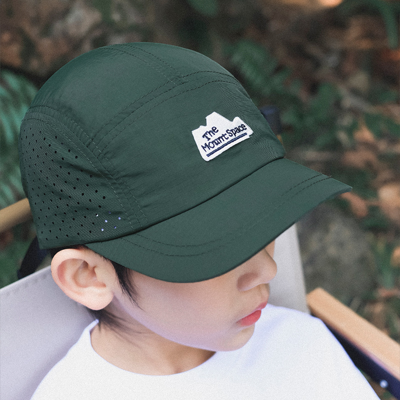 兒童春季防曬輕薄透氣棒球鴨舌速乾帽子