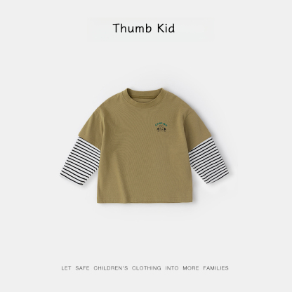春季假兩件長袖T恤兒童寶寶