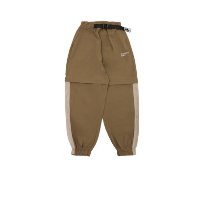 男童春季可拆卸戶外運動透氣長褲