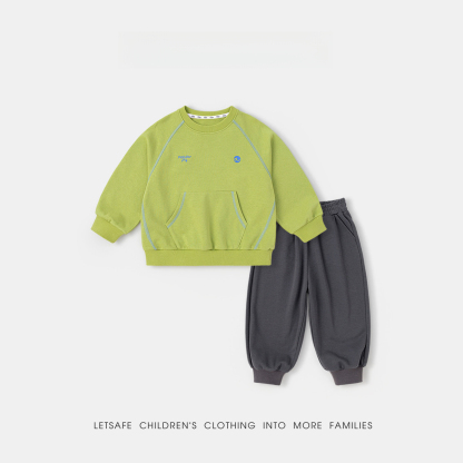 兒童春季純色兩件套裝